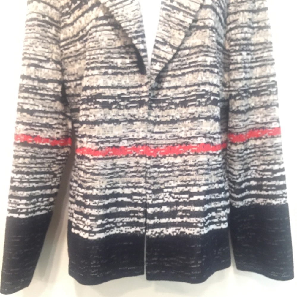 MING WANG Acrylic Knit Textured Jacket Blazer - Picture 4 of 7